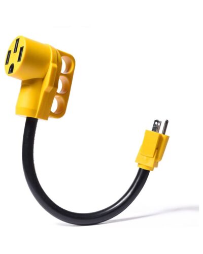 SnowyFox RV 15Amp to 50Amp Adapter – 15Male